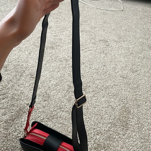 Guess Crossbody Bag | Two Colour Way - Red/Black - Picture 12 of 17